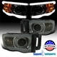 Fit 02-05 Dodge Ram 1500/03-05 Ram 2500 3500 Smoke Projector Headlights LED Tube