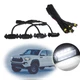 Smoked Front Grille White LED Lights Kit For 16-19 Toyota Tacoma w/TRD Pro Grill
