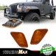 For 1996-2006 Jeep Wrangler TJ Front Fender Corner Side Marker Light Lamp Pair