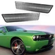2pc Clear Lens Front Bumper Side Marker Lamps Housing For 08-14 Dodge Challenger