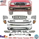 For Toyota Tacoma 2001-2004 Front Bumper Chrome Complete Kit + Grille Headlights