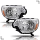For 2012-2015 Toyota Tacoma Pickup Chrome Amber Corner Headlight Lamp Left+Right