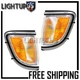 1995-1996 Toyota Tacoma 2WD Left Right Pair Chrome Corner Marker Signal Lamps