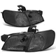 Fit 1997-2005 Chevy Venture Smoked Housing Headlight+Clear Side Turn Signal Lamp