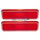 Set Pair Rear Side Marker Signal Light Lens Lamp Housing Red FOR Dodge Plymouth