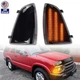 LED Front Side Marker Light Turn Signal Smoked For Chevy S10 1994-1997 Blazer LS
