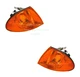 2 TYC Left+Right Turn Signal Lights Blinker Corner Parking Lamp Lens Set for BMW