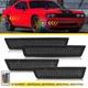 RGB LED Side Marker Bumper Light For Dodge Challenger 2008-14 Turn Signal Smoke