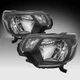 For 2012-2015 Toyota Tacoma Halogen Black Housing Clear Corner Headlights Lamps