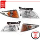 New Headlights kit of 4 pieces for 2000-2002 Chevrolet Cavalier Base, LS, Z24