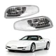 Bumper Chrome Housing Corner Lamp Turn Signal Light For 97-04 Chevy Corvette C5