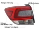 For 2020 21 22 23 Impreza Wagon / Crosstrek Outer Tail Lamp w/ Bulbs Driver Side
