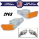 parking light turn signal directional lamp front pair set For 07-17 jeep patriot