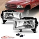 1998-03/04 Replacement Headlights + Bracket For Dodge Durango/Dakota w/ Bulb