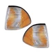Side Marker Lights Reflectors Pair Set for 87-93 Ford Mustang Left & Right