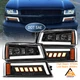 LED Headlight Bumper Lamp Assembly For Chevy Silverado 1500 2500 3500 2003-2006