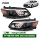 For 2016-2018 Chevy Malibu Halogen Headlight Assembly Black with bulb LH+RH Pair