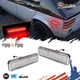 2x Clear Red LED Rear Side Marker Lights For 1972-1976 Plymouth Duster & Valiant