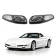 Black Clear Bumper Signal Lights For 1997-2004 Chevy Chevrolet Corvette C5