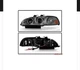 Black Fit 1992-1995 Honda Civic 2/3/4Dr LED Halo Projector Headlights Lamp 92-95