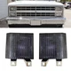 L&R Smoke Lens Turn Signal Corner Side Marker Light For Chevy GMC Pickup Truck
