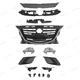 For Mazda 3 2014-2016 17PC Chrome Grille Running Lights & Bumper Support Bracket