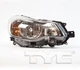 TYC Right Side Halogen Headlight for Subaru Impreza 12-15 & XV Crosstrek 13-15