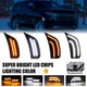 For 2021-UP Chevy Yukon GMC XL Tahoe Suburban Cadillac 2x LED Side Marker Lights