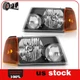For 2003-2011 Ford Ranger XL XLT Headlights Assembly Black Housing w/Amber Pair For 2003-2011 Ford Ranger XL XLT Headlights Assembly Black Housing w/Amber Pair