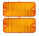 United Pacific Amber Park Light Lens Set 1967-1968 Chevy Pickup Trucks