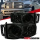 Fit 2002-2005 Dodge Ram 1500 2500 3500 Smoke Headlights Lamps Left+Right 02-05