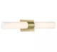 WAC Lighting Elementum 2700K LED Bathroom Brushed Brass Vanity Light WS-7230-BR