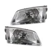 For Mazda 626 2000 2001 2002 Headlight Driver and Passenger Side Pair Halogen