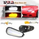 Euro Clear LED DRL Front Bumper Amber Signal Lights For 94-98 Mitsubishi 3000GT