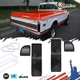 Smoke Black Tail Light & Reverse Lenses Kit For 1967-1972 Chevy GMC Truck Blazer