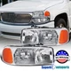 Fits 2000-2006 GMC Yukon Sierra Headlights Signal Corner Driving Lamps 99-06