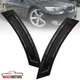 Black Side Marker Lights Fits 2007-2013 BMW E92 E93 2Dr Front Bumper Reflector