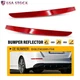 2PCS Red Lens Rear Bumper Bar Reflector Light Kit Fit For Kia Optima 2014-2015