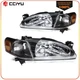 Headlights Assembly For 1998-2000 Toyota For Corolla Black Amber Corner Light