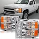 For 2007-2014 Chevy Silverado 1500 2500HD 3500HD Chrome Housing Headlights LH+RH For 2007-2014 Chevy Silverado 1500 2500HD 3500HD Chrome Housing Headlights LH+RH