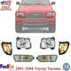 Front Headlight Kit with Parking & Signal Lights For 2001-2004 Toyota Tacoma