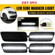 4X For Volkswagen VW MK6 GTI 2010-2014 LED Front Side Marker Light Smoked Lamp V