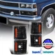 Fits 1994-1998 Chevy C/K Silverado Tahoe Pickup Corner Lights Black Signal Lamps