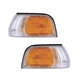 Parking Signal Side Marker Lights Pair Set for 92-93 Honda Accord Left & Right
