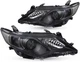 For 2012-2014 Toyota Camry Projector Black Housing Headlights lamps Left+Right