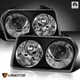 Black Fits 2005-2010 Chrysler 300 Projector Headlights Headlamps Left+Right