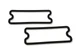 Brothers Trucks 08-165 Front Parking Light Housing Gaskets - Pair