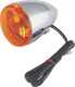 Bikers Choice Chrome Bullet Rear Turn Signal Single Filament Amber Replaces