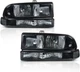 Headlights Assembly Bumper Turn Signal Light Lamp for Chevy Blazer 1998-2005 Che