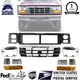 New Front Grille + Headlight Assembly Kit For 1992-1997 Ford F150 F250 F350